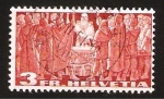 Stamps Switzerland -  reunión ante la piedra sagrada