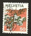 Stamps Switzerland -  vista de valais