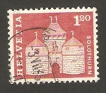 Stamps Switzerland -  puerta de bale en soleure