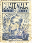 Stamps Guatemala -  Dante Alighier