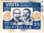 Stamps Guatemala -  Visita Mexico Guatemala