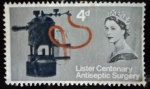 Stamps : Europe : United_Kingdom :  Lister Centenary Antiseptic Surgery