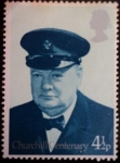 Stamps United Kingdom -  Churchill Centenary