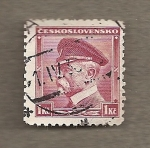 Stamps Czechoslovakia -  85 cumpeaños presidente Masaryk