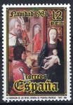 Stamps Spain -  2633 Navidad 1981. La Adoración de los Reyes, de Juan de Flandes.