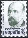 Stamps Spain -  2646 Centenarios. Juan Ramón Jiménez.