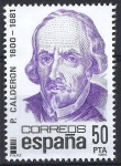 Stamps Spain -  2648 Centenarios. Pedro Calderón de la Barca.