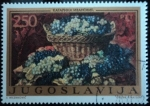 Stamps Yugoslavia -  Katarina Ivanovic - Bodegón con uvas