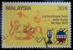 Stamps : Asia : Malaysia :  3er. Campeonato Mundial de Hockey Hierba Masculino_Kuala Lumpur, 1975