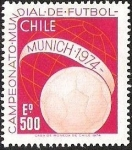 Stamps Chile -  CAMPEONATO MUNDIAL DE FUTBOL MUNICH 1974