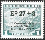 Stamps Chile -  CENTENARIO DE CIUDAD DE VIÑA DEL MAR - LAGUNA DEL INCA