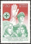 Stamps Chile -  CARABINEROS - PREVENCION DE ACCIDENTES