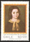 Stamps Chile -  AÑO INTERNACIONAL DE LA MUJER - RETRATO NIÑA