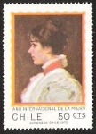 Sellos de America - Chile -  AÑO INTERNACIONAL DE LA MUJER - RETRATO LUCIA GUZMAN