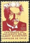 Stamps Chile -  CENTENARIO DEL NACIMIENTO DEL DR: ALBERT SCHWEIZERT 
