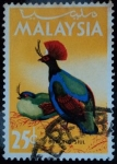 Stamps : Asia : Malaysia :  Burong Siul / Perdiz Crestada