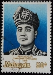 Stamps : Asia : Malaysia :  Coronación del Rey Hussein bin Onn 1976