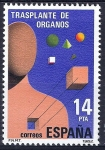 Stamps Spain -  2669 Trasplante de órganos. Alegoría.