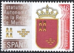 Stamps Spain -  2690 Estatuto de Autonomía de Murcia.