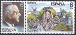 Stamps Spain -  2699 y 2700 Maestros de la Zarzuela. Jacinto Guerrero y La Rosa del Azafran.