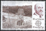 Stamps Spain -  2704 Europa-CEPT. Transbordador sobre el Niágara, de Leonardo Torres Quevedo.