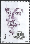 Stamps Spain -  2705 Centenarios. Francisco Salzillo.