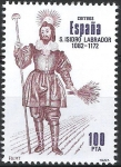Stamps Spain -  2708 Centenarios. San Isidro  Labrador.