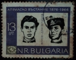 Sellos de Europa - Bulgaria -  90 Aniversario del Levantamiento de Abril 1876