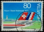 Stamps Switzerland -  Aeropuerto Basel-Mulhouse 1979