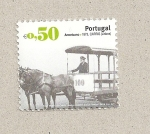 Stamps Portugal -  Tipos de tranvía