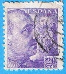Stamps Spain -  922  General Franco