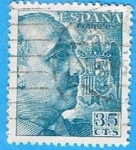 Stamps Spain -  1050  General Franco