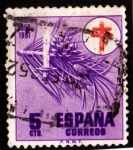 Sellos del Mundo : Europa : Espaa : PRO TUBERCULOSOS - CRUZ DE LORENA EN ROJO