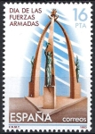 Stamps Spain -  2710 Día de las Fuerzas Armadas. Monumento de Burgos