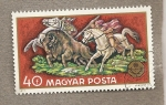 Stamps : Europe : Hungary :  Cacería a caballo