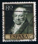 Stamps Spain -  1215  Retrato de Goya