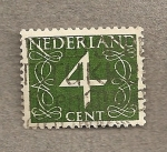 Sellos de Europa - Holanda -  Cifra