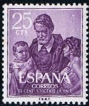 Stamps Spain -  1296  San Vicente de Paul