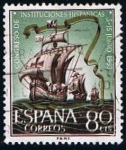 Stamps Spain -  1514  Naves de Colon