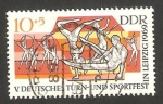 Stamps Germany -  1180 - 5ª fiesta deportiva y de gimnasia nacional en leipzig