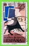 Stamps Spain -  1667  Dia mundial del sello 1965