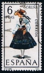 Stamps Spain -  1841  Trages Regionales de Coruña