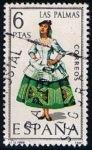 Stamps Spain -  1845  trajes Regionales de Las Palmas