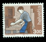 Stamps : Europe : Switzerland :  Carpintero