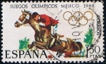 Stamps Spain -  1886  XIX Juegos Olimpicos en Mejico (Hipico)