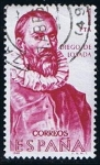 Stamps Spain -  1890 Diego de Losada