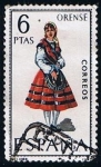 Stamps Spain -  1908  trajes Regionales de Orense