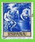 Stamps Spain -  1916  jusus y la samaritana