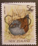 Stamps New Zealand -  spotless crake