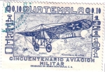 Sellos de America - Guatemala -  Cincuentenario aviacion militar